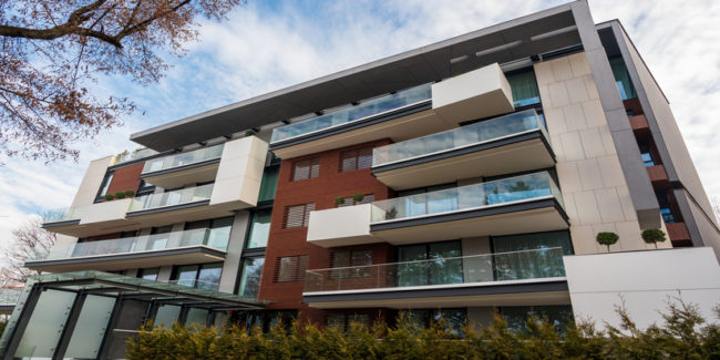 Modern apartment house